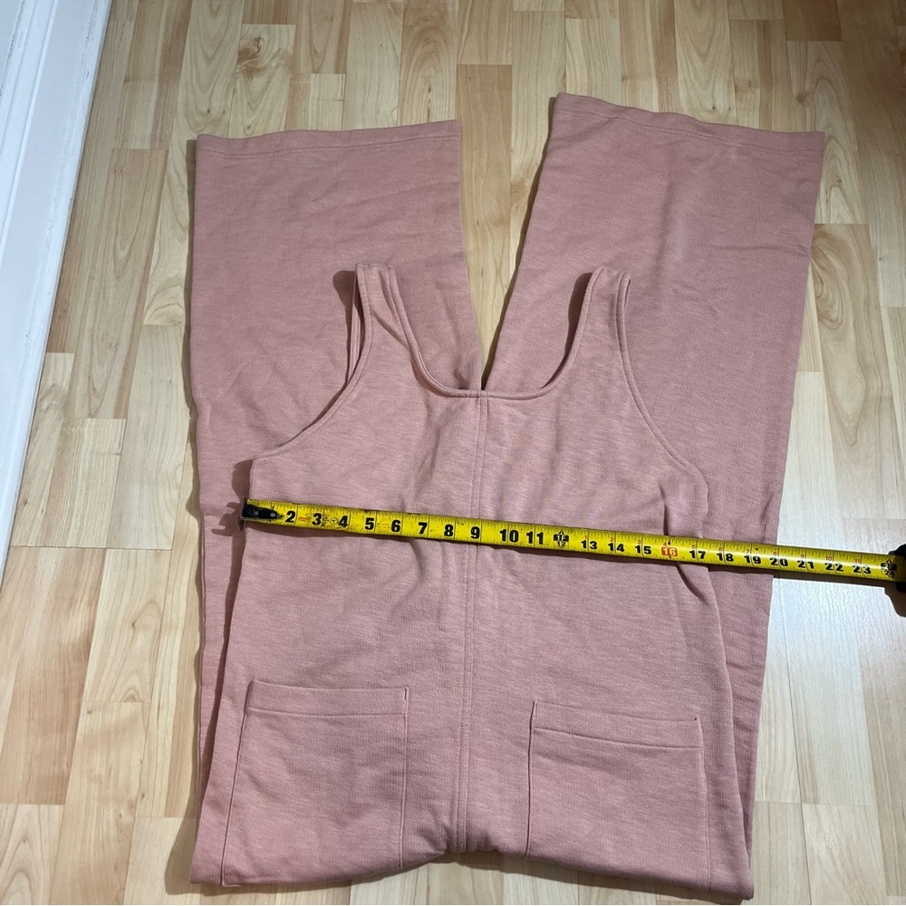 Old Navy Sleeveless Loose Marled Fleece Lounge Jumpsuit in a pink color small - Picture 4 of 6